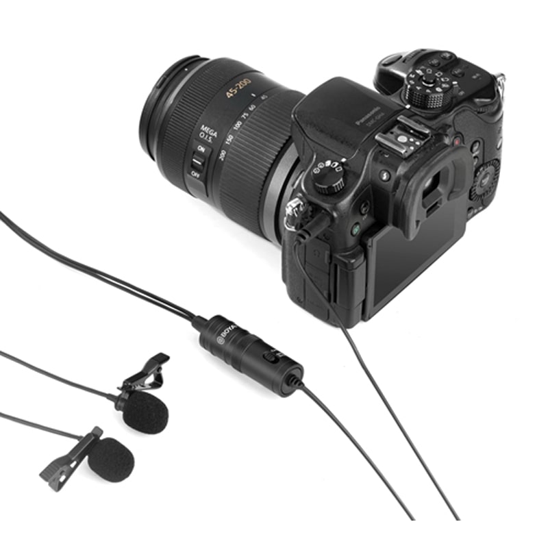BOYA BY-M1DM Dual Omni-Directional Lavalier Microphone