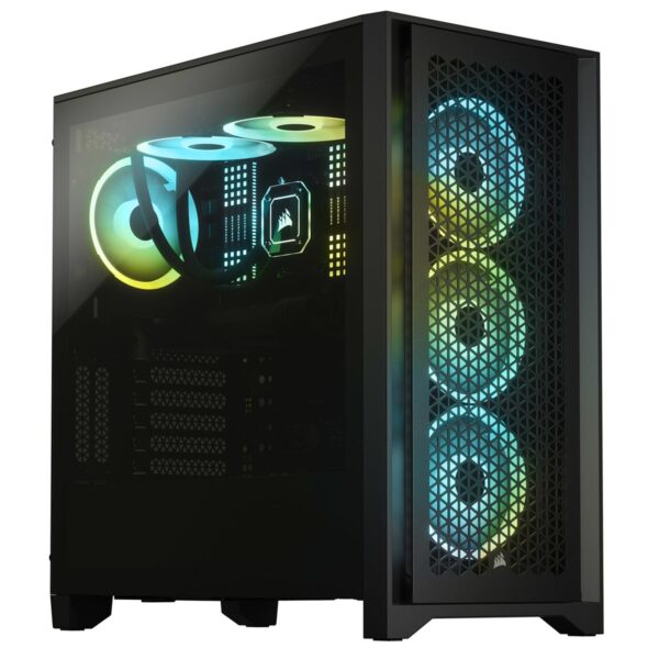 Corsair 4000D AIRFLOW Tempered Glass Mid-Tower ATX Case — Black - Image 2