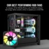 Corsair iCUE 4000D RGB AIRFLOW Mid-Tower Case — Black - Image 4