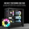 Corsair iCUE 5000D RGB AIRFLOW Mid-Tower Case — Black - Image 4