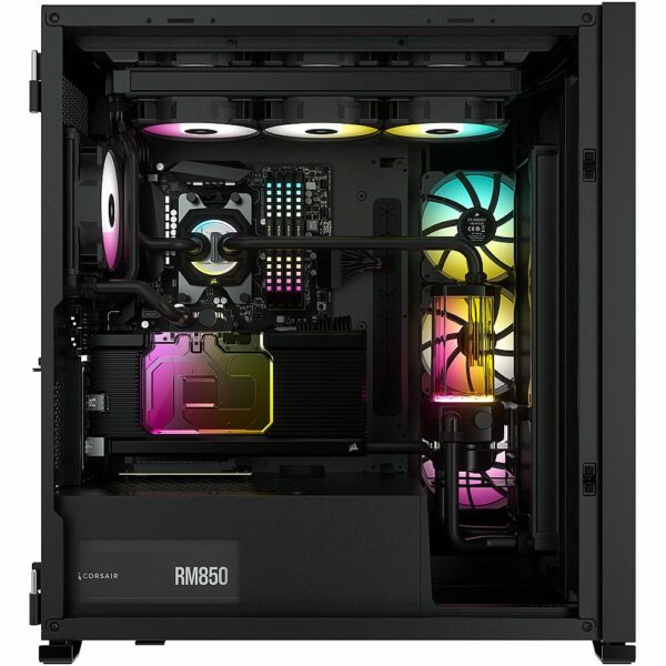 Corsair iCUE 7000X RGB Tempered Glass Full-Tower ATX PC Case — Black - Image 6