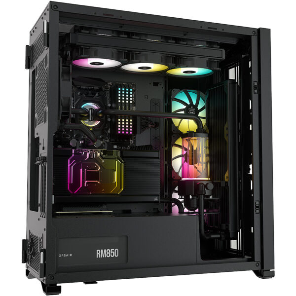 Corsair iCUE 7000X RGB Tempered Glass Full-Tower ATX PC Case — Black - Image 4