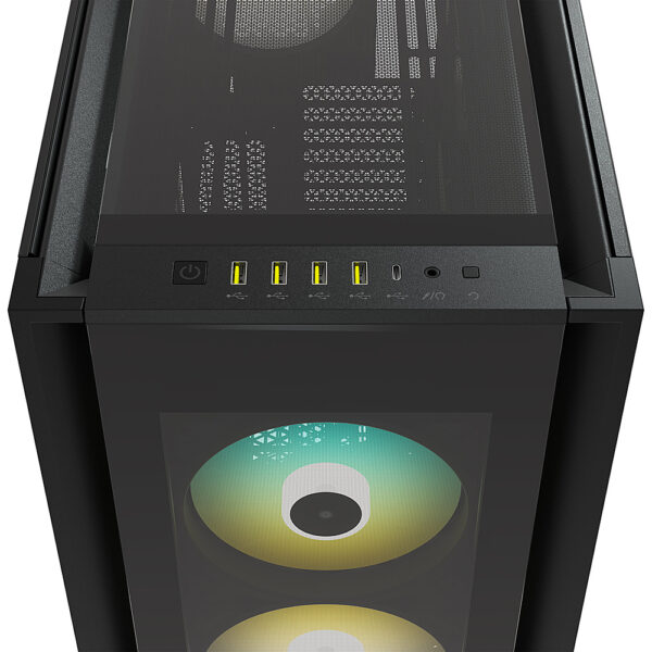 Corsair iCUE 7000X RGB Tempered Glass Full-Tower ATX PC Case — Black - Image 3