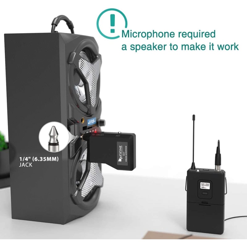 Fifine K037B Wireless Microphone System