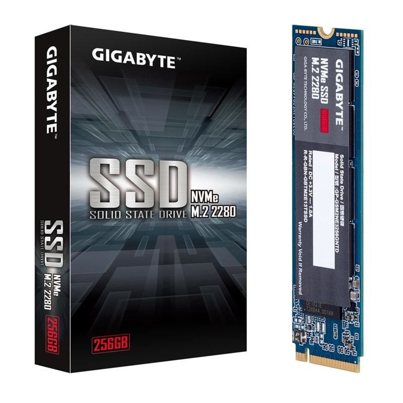 Gigabyte 256GB Gen3 NVMe M.2 SSD