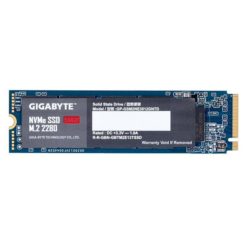 Gigabyte 512GB Gen3 NVMe M.2 SSD