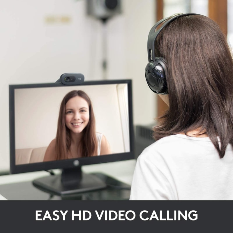 Logitech C270 720p HD Webcam with Noise Reducing Mic