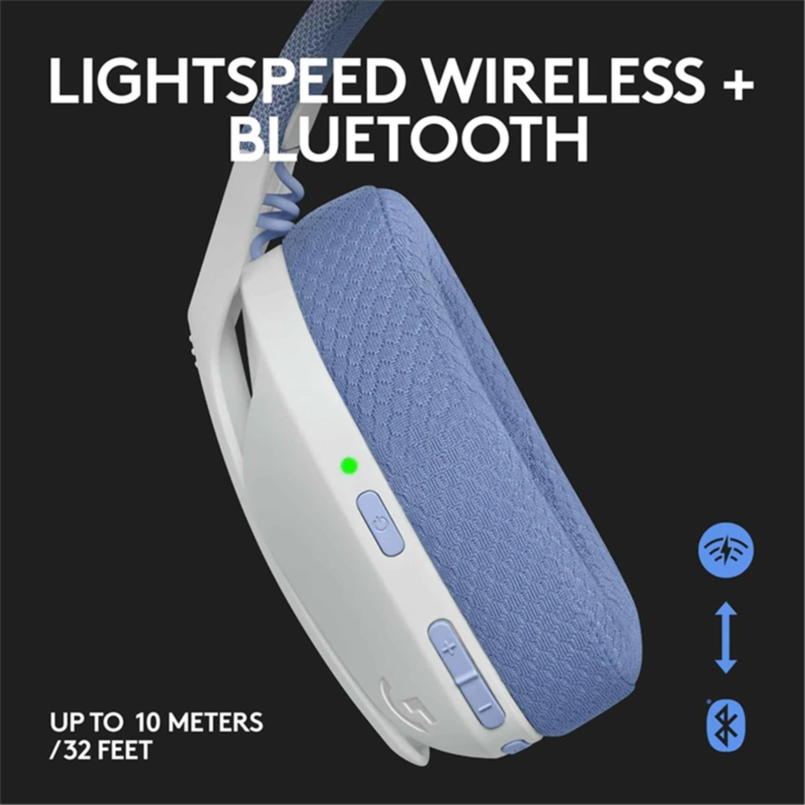Logitech G G435 Wireless Gaming Headset – White