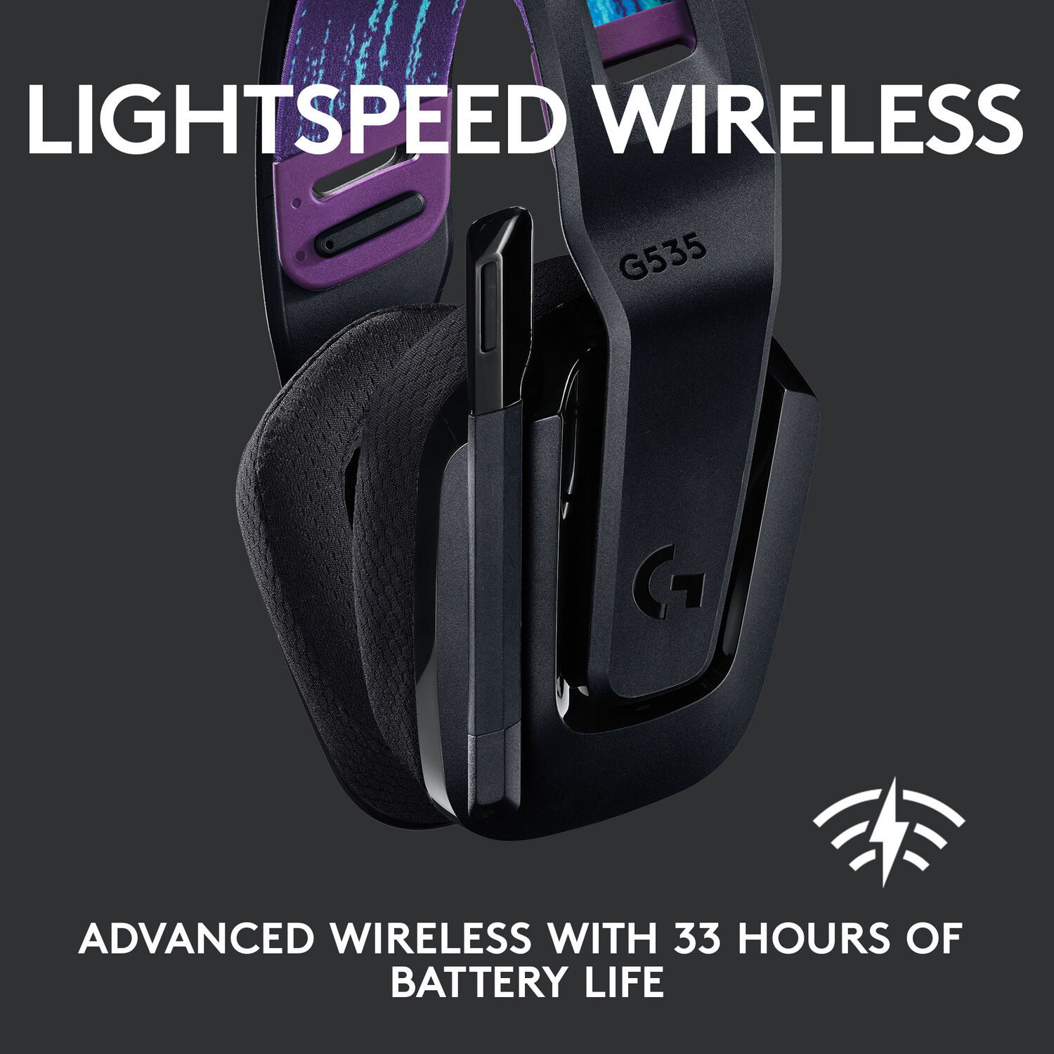 Logitech G535 LIGHTSPEED Wireless Headset – Black
