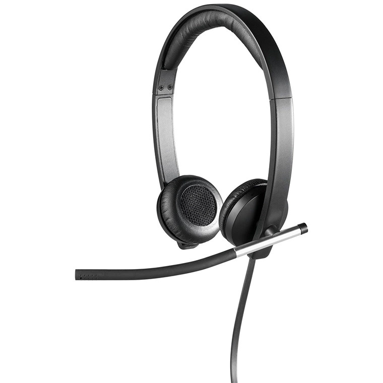 Logitech H650e USB Wired On-Ear Active Noise Cancelling Headset