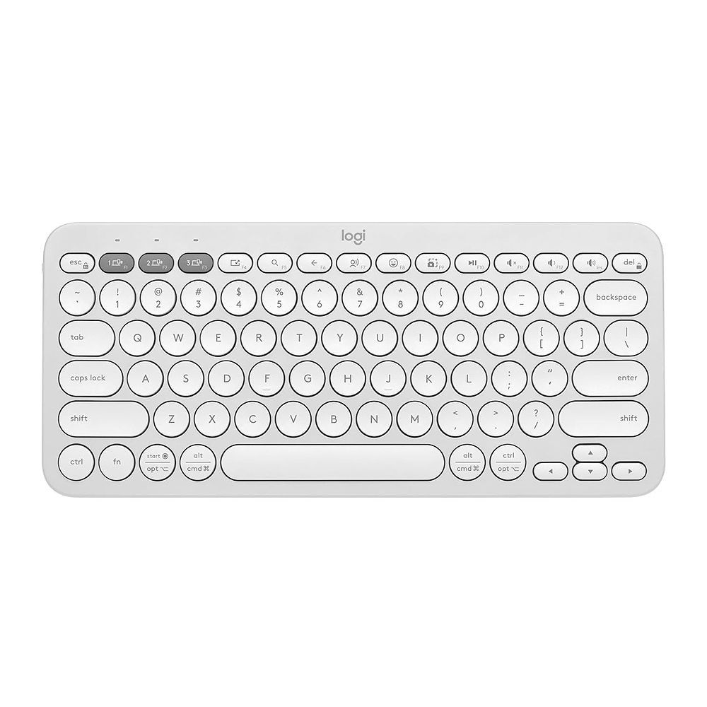 Logitech K380S Pebble Keys 2 Wireless Keyboard – Tonal White