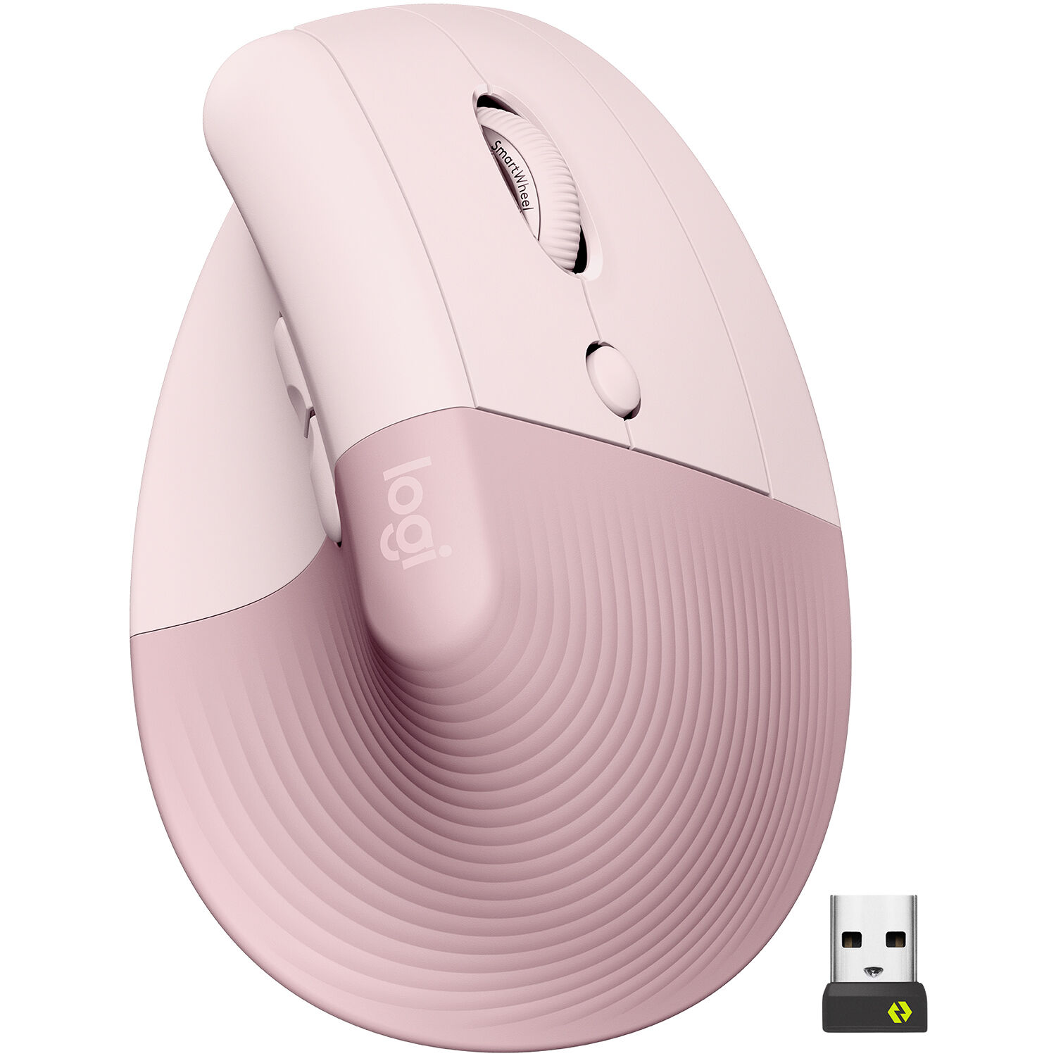 Logitech Lift Vertical Ergonomic Wireless Mouse – Pink