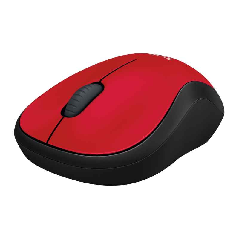 Logitech M185 Wireless Mouse – Red