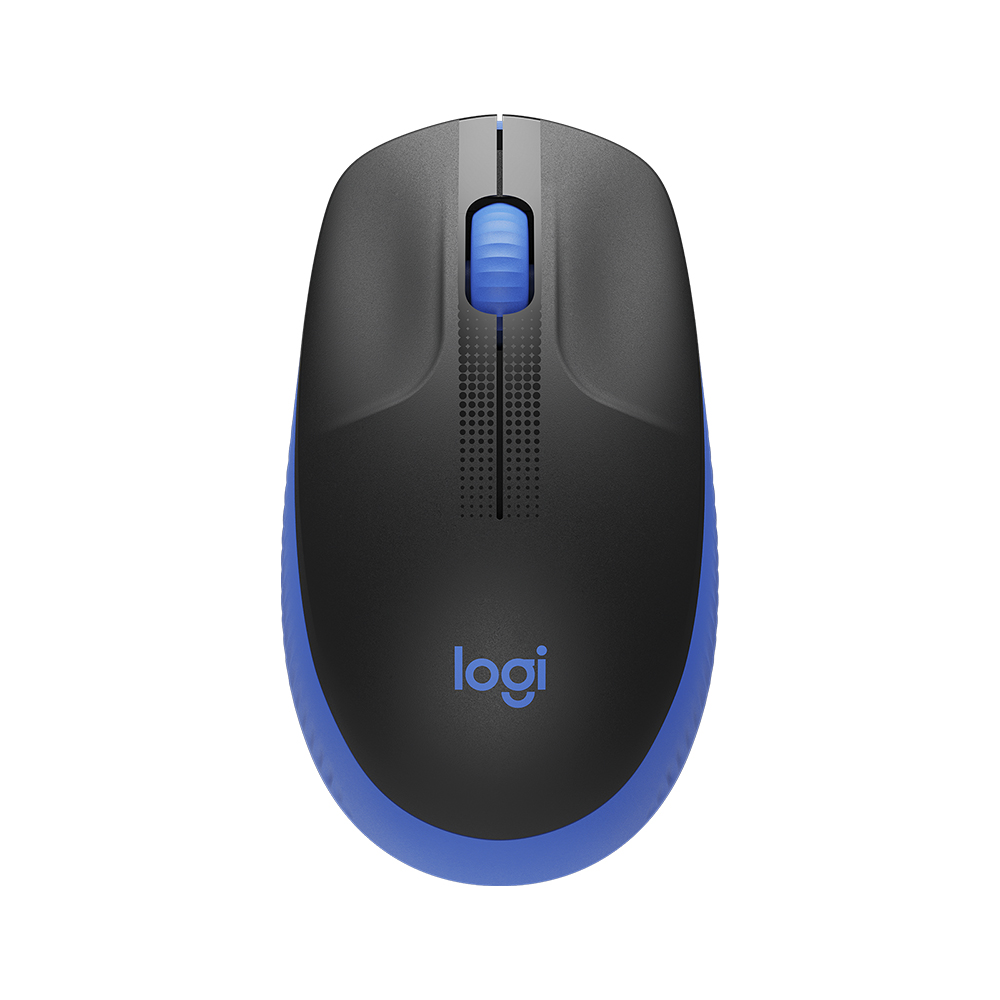Logitech M190 Full-Size Wireless USB Mouse – Blue