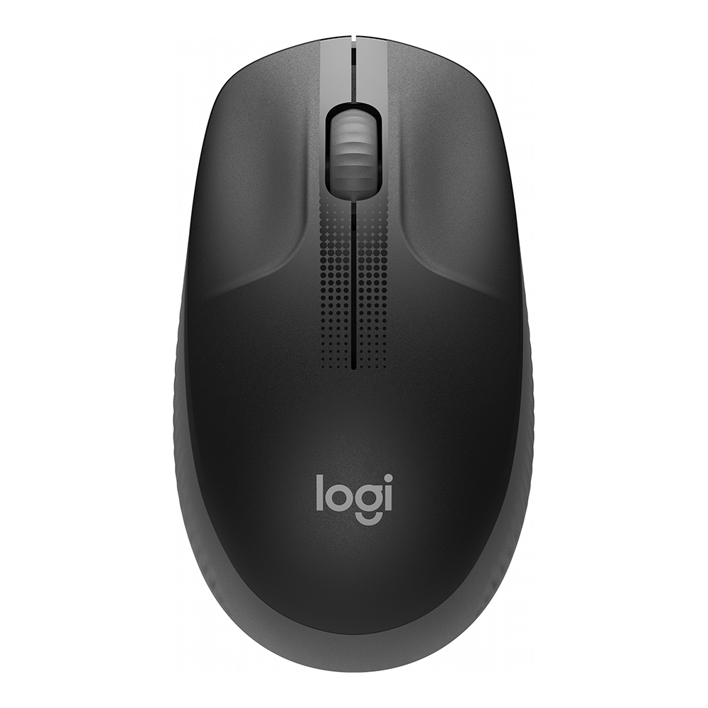 Logitech M190 Full-Size Wireless USB Mouse – Charcoal