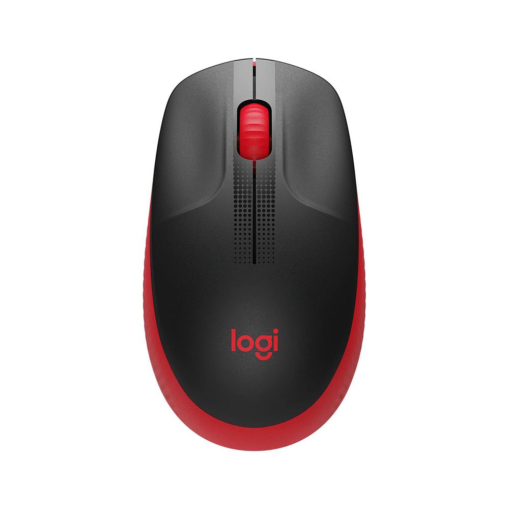 Logitech M190 Full-Size Wireless USB Mouse – Red