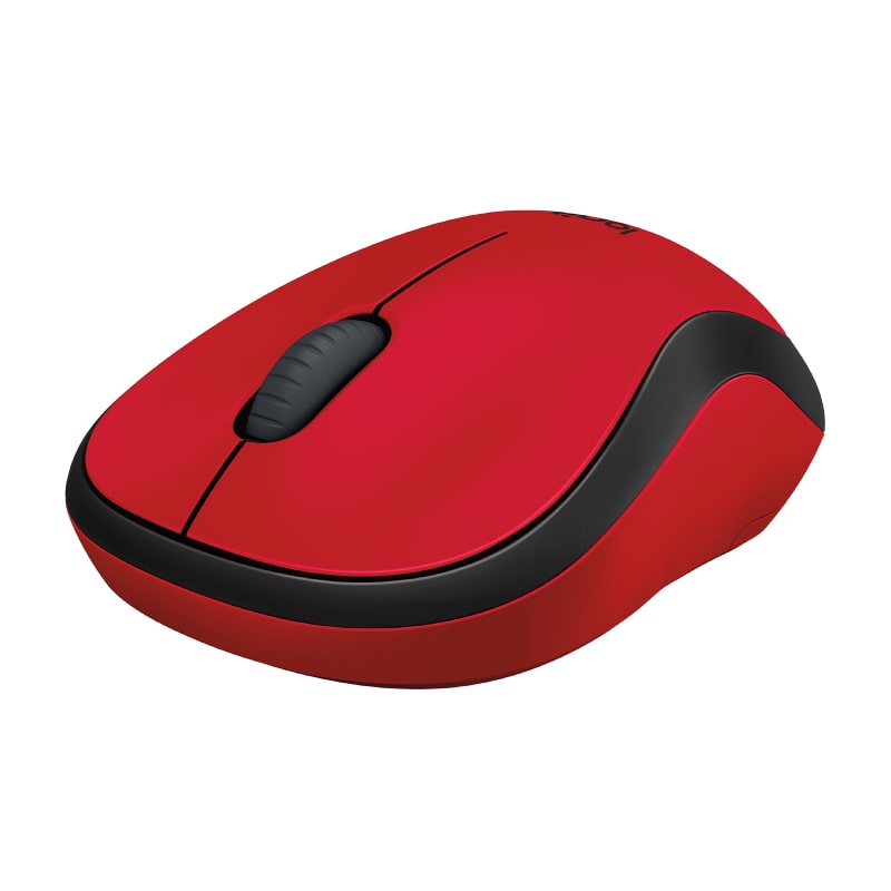 Logitech M221 Silent Wireless Mouse – Red