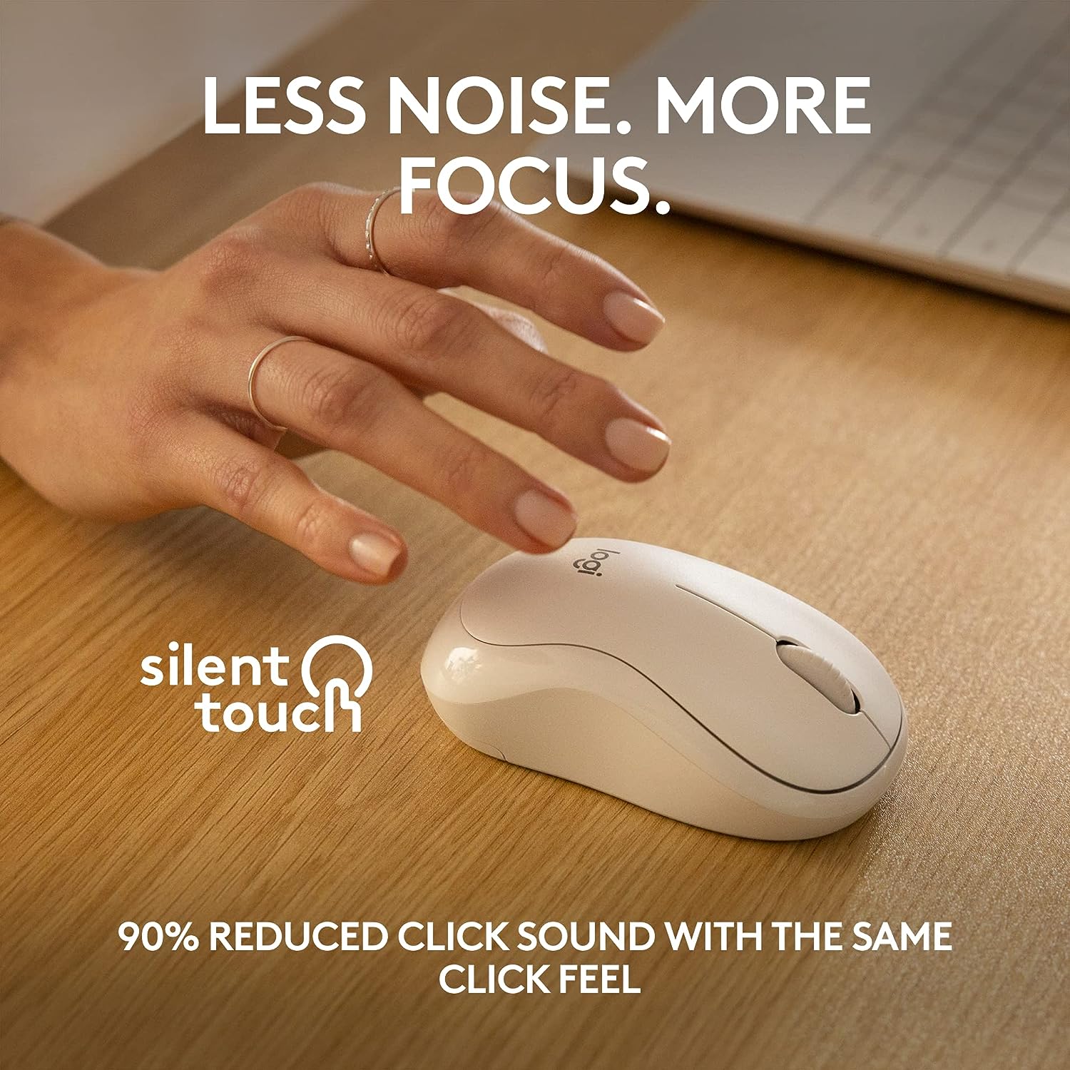 Logitech M240 Silent Bluetooth Wireless Mouse – White