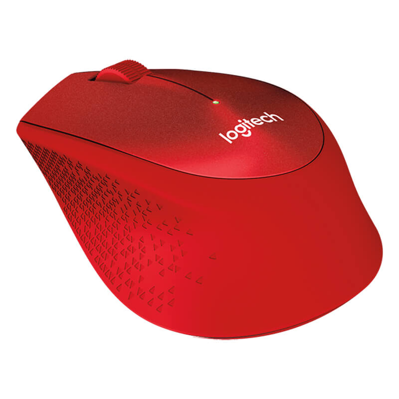 Logitech M331 Silent Plus Wireless Mouse – Red