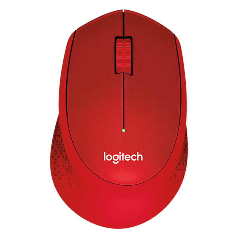 Logitech M331 Silent Plus Wireless Mouse – Red