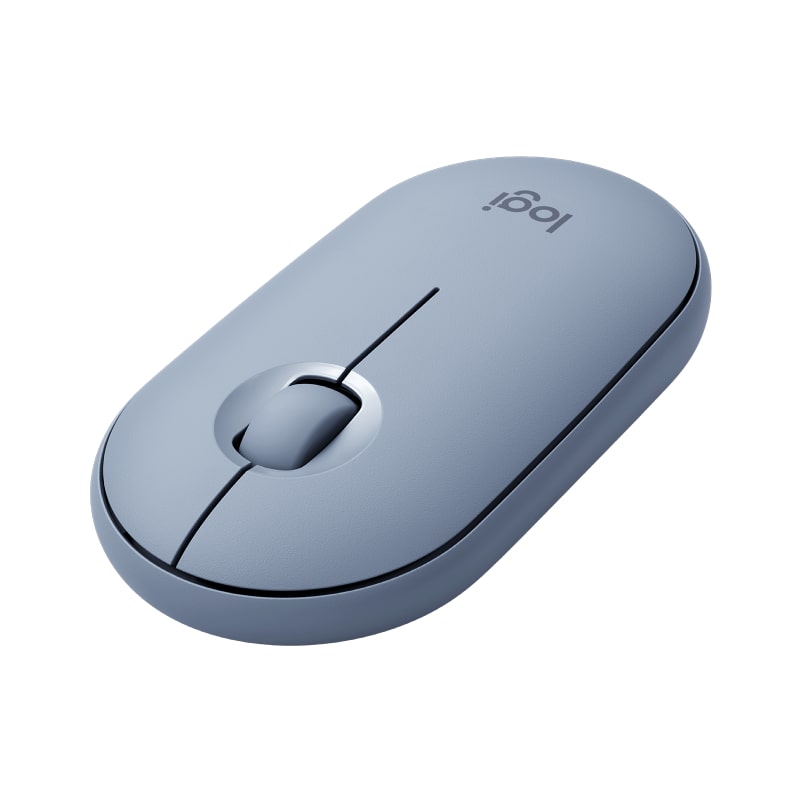 Logitech M350 Pebble Wireless Optical Mouse – Blue Grey