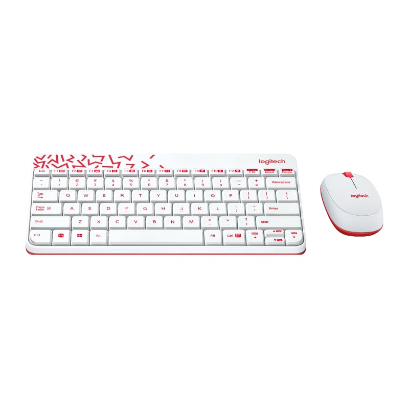 Logitech MK240 NANO Wireless Mouse and Keyboard Combo – White