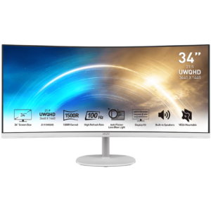 MSI Pro MP341CQW - 34 UWQHD 100Hz Ultrawide Curved Business Monitor