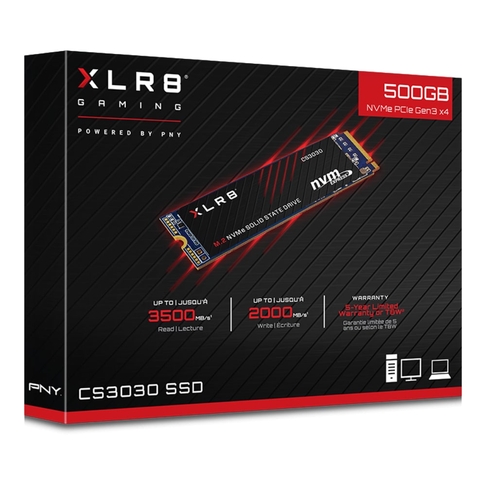PNY CS3030 500GB Gen3 NVMe M.2 SSD Overview