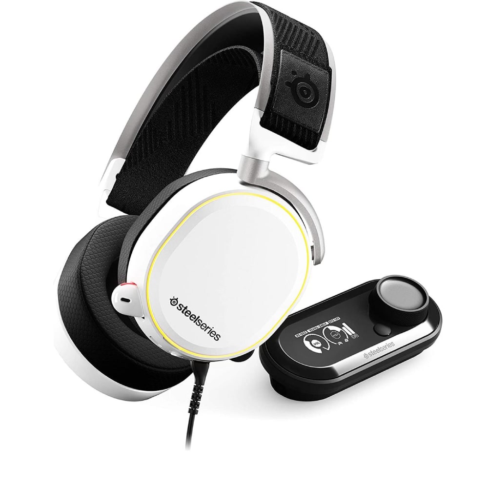SteelSeries Arctis Pro + GameDAC Wired Gaming Headset – White