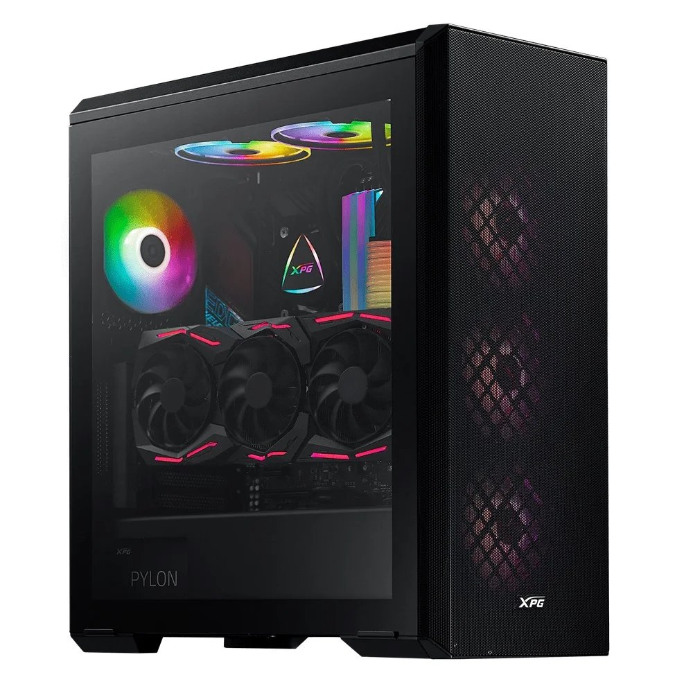 XPG Defender Mid Tower Gaming Chassis – Black