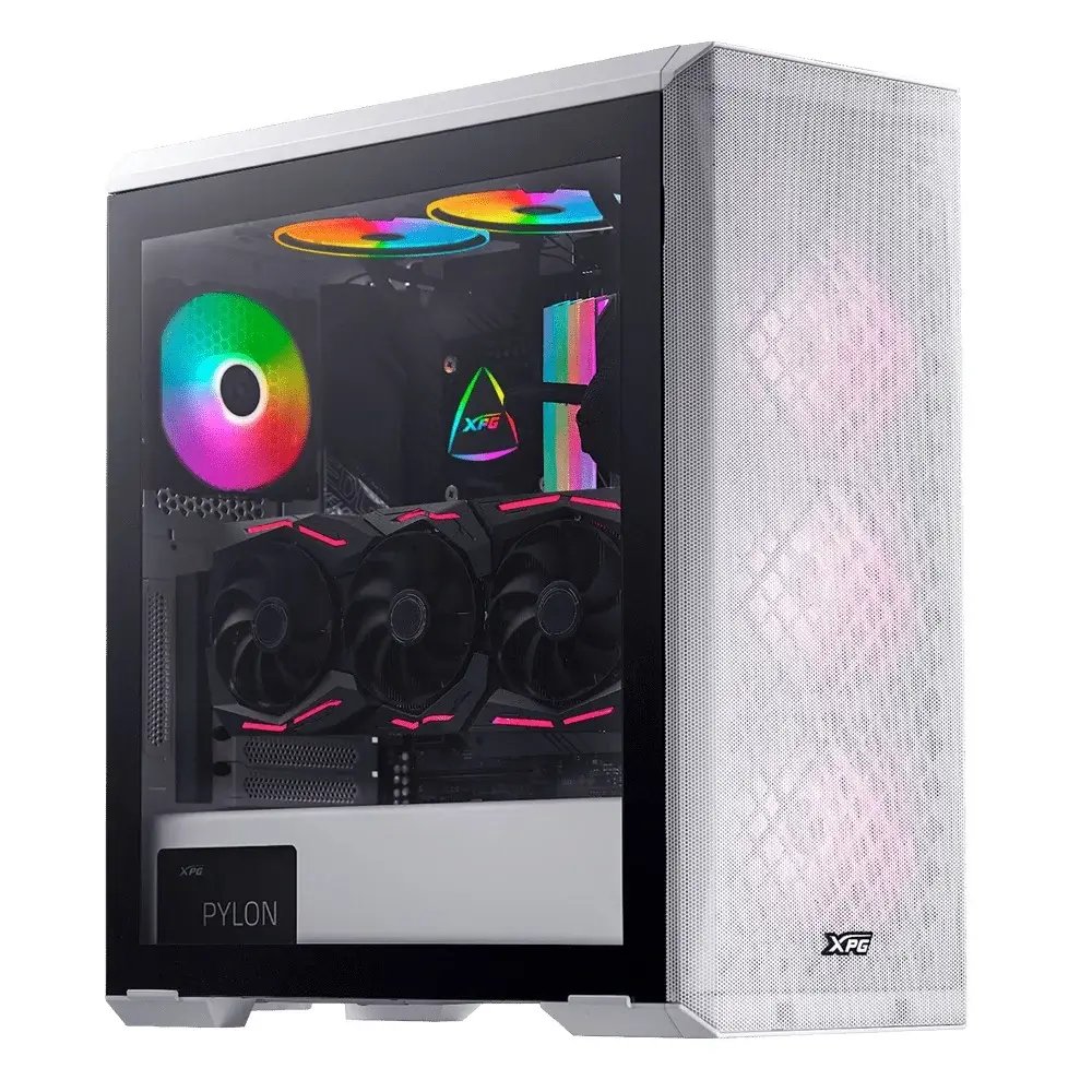 XPG Defender Mid Tower Gaming Chassis – White