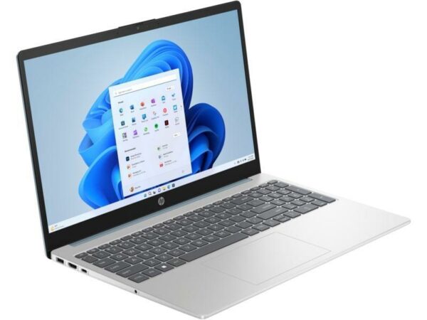 HP 15-FC0298AU Laptop AMD Ryzen 5-7430U, 8GB DDR4, 512GB SSD, AMD Radeon Graphics, Backlit Keyboard, 15.6" FHD, Windows 11 Home, Natural Silver - Image 3