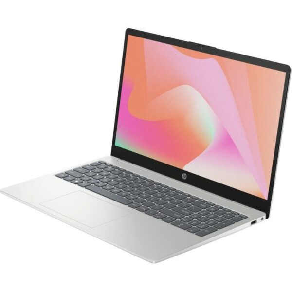 HP 15s FD0336NIA Intel® Core™ i3-1315U 13th Generation, 4GB Ram DDR4, 256GB SSD NVMe, Intel® UHD Graphics, 15.6" FHD (1920x1080), Backlit KB, Free DOS, Natural Silver. - Image 2
