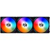 LIAN LI UNI Fan AL120 ARGB PWM 120mm Cooling Fan with Controller Pack of 3 Black