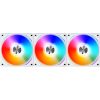 LIAN LI UNI Fan AL120 ARGB PWM 120mm Cooling Fan with Controller Pack of 3 White