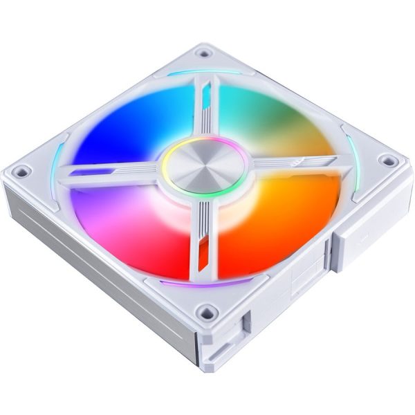LIAN LI UNI Fan AL120 ARGB PWM 120mm Cooling Fan with Controller Pack of 3 Black & White - Image 7