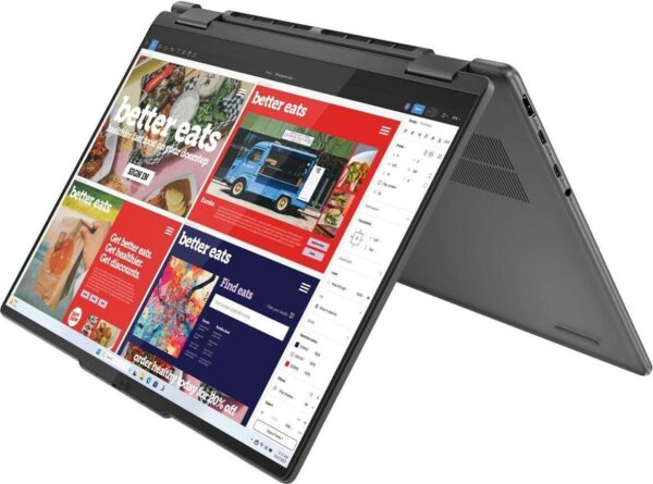 Lenovo Yoga 7 14IL9 2 in 1 Intel Core Ultra 5 125U Processor 16GB Ram 512GB SSD 14" WUXGA 1200p IPS 300nits Dolby Vision MicroEdge Touchscreen Convertible Display Backlit KB FP Reader Windows 11 Home (Storm Grey) - Image 4