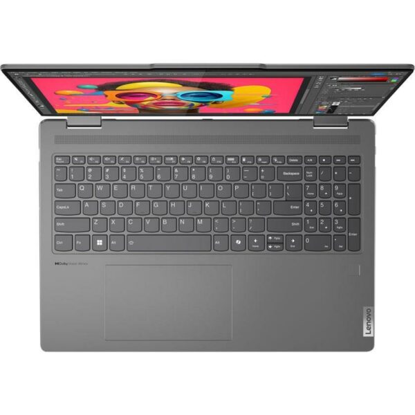 Lenovo Yoga 7 16IML9 2 in 1 Intel Core Ultra 5 125U Processor 16GB Ram 512GB SSD 16" WUXGA 1200p IPS 300nits Dolby Vision MicroEdge Touchscreen Convertible Display Backlit KB FP Reader Windows 11 Home (Storm Grey) - Image 2