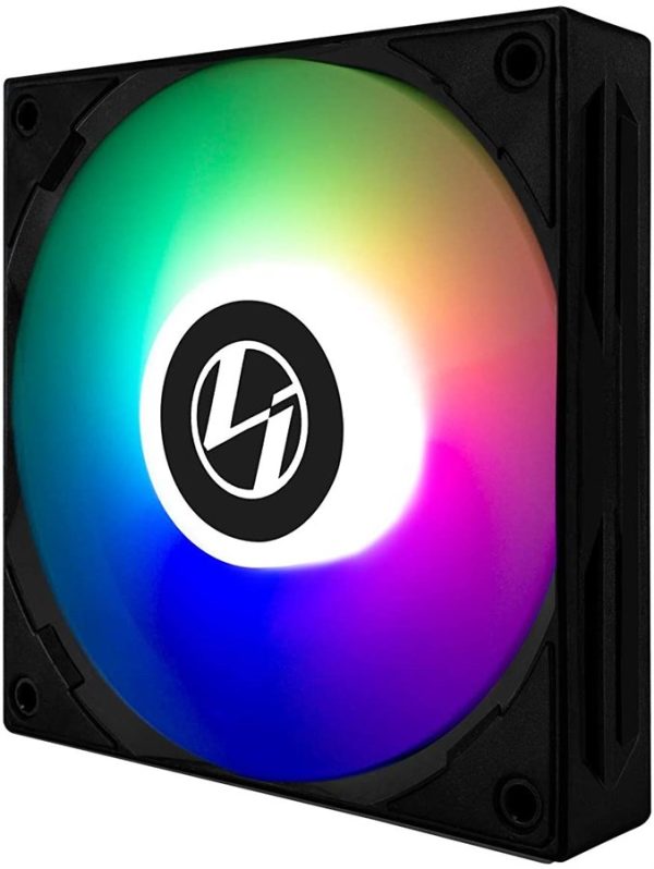 Lian Li ST120-3B Addressable RGB 120MM Black & White Fan-Triple Pack - Image 2