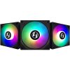 Lian Li ST120-3B Addressable RGB 120MM Black Fan With Controller - Triple Pack