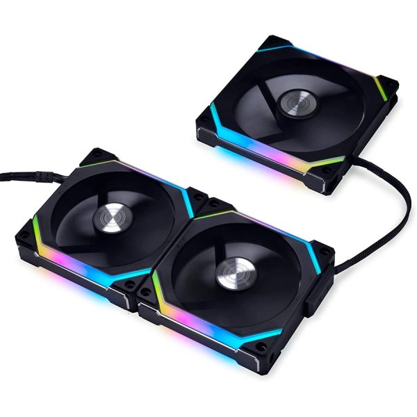 Lian Li UNI FAN SL120 V2 RGB Revolutionized Daisy-Chain ARGB Case Fan 120mm Triple Pack