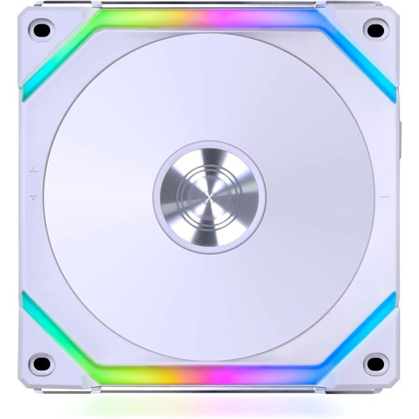Lian Li UNI FAN SL120 V2 RGB Revolutionized Daisy-Chain ARGB Case Fan 120mm Triple Pack with Controller Black & White - Image 6
