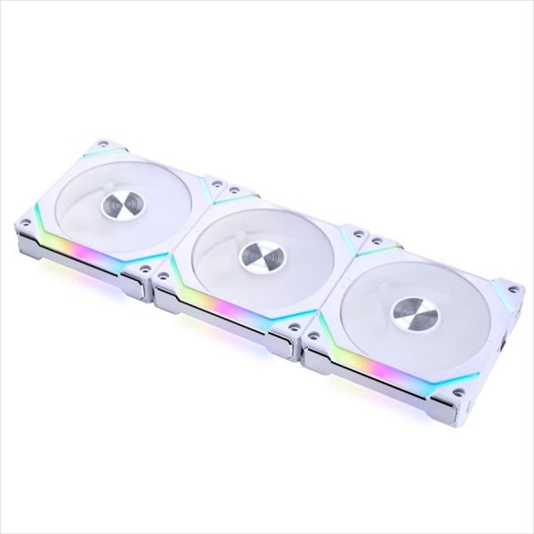 Lian Li UNI FAN SL120 V2 RGB Revolutionized Daisy-Chain ARGB Case Fan 120mm Triple Pack with Controller Black & White - Image 7