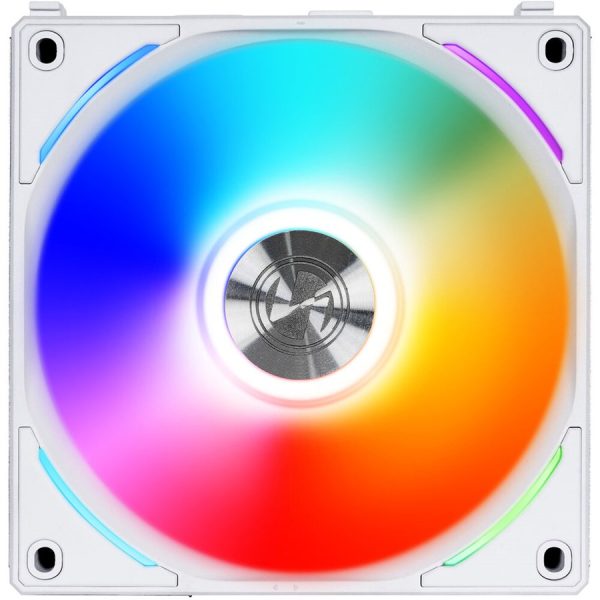 LIAN LI UNI Fan AL120 Single ARGB PWM 120mm Cooling Fan Black & White - Image 5