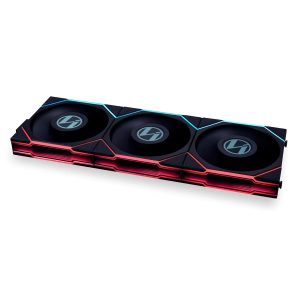 Lian Li UNI Fan TL LCD 120 ARGB Case Fan - Triple Pack - Black