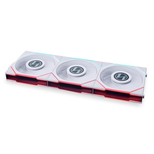 Lian Li UNI Fan TL LCD 120 ARGB Case Fan - Triple Pack - White
