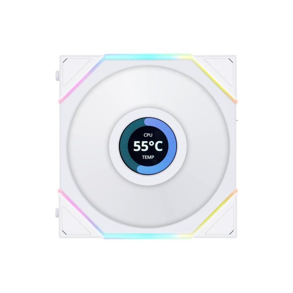 Lian Li UNI Fan TL LCD 120 ARGB Case Fan - Triple Pack - Black & White - Image 7