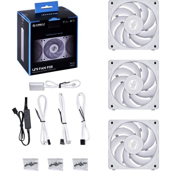Lian Li Uni Fan P28 Triple Case Fan Black & White - Image 7