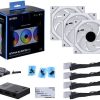 LIAN LI UNI FAN SL INFINITY 120 RGB 3 PCS PACK UF-SLIN120-3B Black & White - Image 6