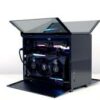 LIAN LI Q58 White Color SPCC / Aluminum / Tempered Glass Mini Tower Computer Case , PCI4.0 Riser Card Cable Included - Image 2